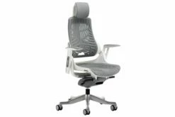 Zephyr High Back Grey Elastomer Operator Chair With Headrest