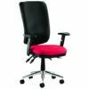 Praktikos High Back Fabric Operator Chair Black Back