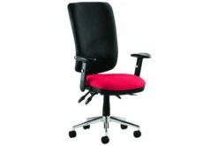 Praktikos High Back Fabric Operator Chair Black Back