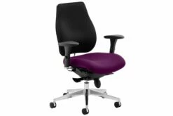 Praktikos Plus Fabric Operator Chair With High Black Back