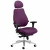 Praktikos Ultimate Fabric 24 Hour High Back Operator Chair With Headrest
