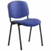 ISO Black Frame Stacking Conference Chair (Stevia Blue)