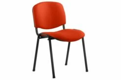 ISO Black Frame Stacking Conference Chair (Tabasco Red)