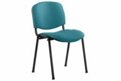 ISO Black Frame Stacking Conference Chair (Maringa Teal)