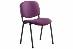 ISO Black Frame Stacking Conference Chair (Tansy Purple)