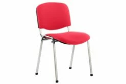 ISO Chrome Frame Stacking Conference Chair (Bergamot Cherry)