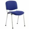 ISO Chrome Frame Stacking Conference Chair (Stevia Blue)