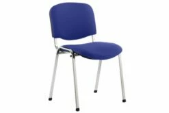 ISO Chrome Frame Stacking Conference Chair (Stevia Blue)
