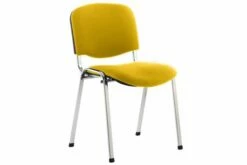 ISO Chrome Frame Stacking Conference Chair (Senna Yellow)