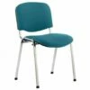 ISO Chrome Frame Stacking Conference Chair (Maringa Teal)