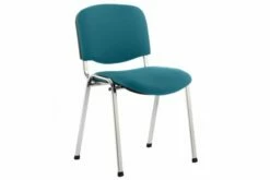 ISO Chrome Frame Stacking Conference Chair (Maringa Teal)