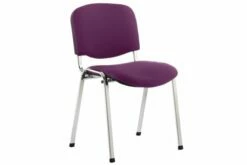 ISO Chrome Frame Stacking Conference Chair (Tansy Purple)