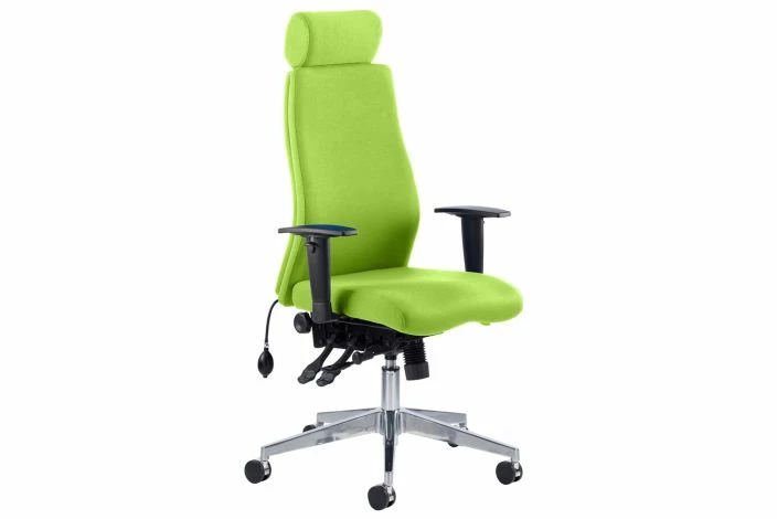 Brechin High Back Fabric Operator Chair With Headrest - Image 8