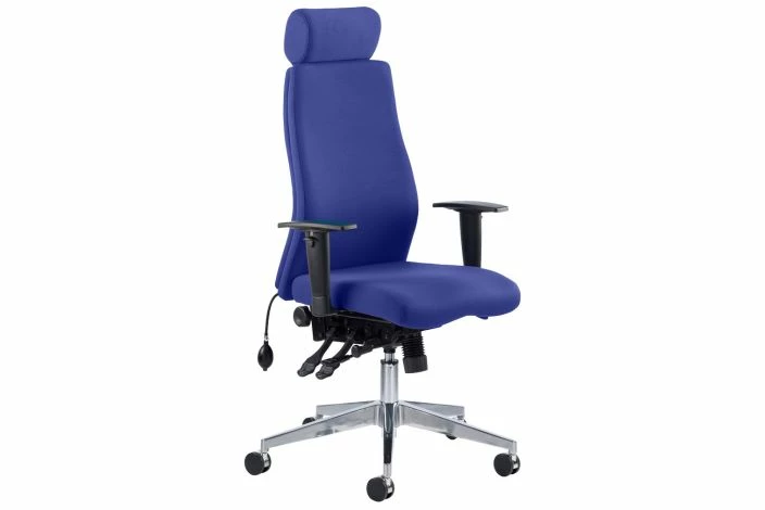 Brechin High Back Fabric Operator Chair With Headrest - Image 7