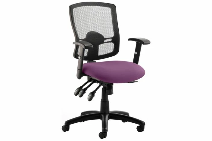Belarus 3 Lever High Mesh Back Operator Chair - Image 6