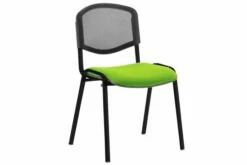 ISO Black Frame Mesh Back Stacking Conference Chair (Myrrh Green)