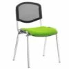 ISO Chrome Frame Mesh Back Stacking Conference Chair (Myrrh Green)