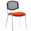 ISO Chrome Frame Mesh Back Stacking Conference Chair (Tabasco Red)
