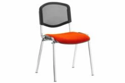 ISO Chrome Frame Mesh Back Stacking Conference Chair (Tabasco Red)
