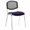 ISO Chrome Frame Mesh Back Stacking Conference Chair (Tansy Purple)