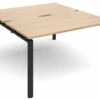Prime Back To Back Single Bench Desk (Black Legs)