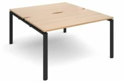 Prime Back To Back Single Bench Desk (Black Legs)