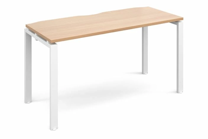 Prime Starter Narrow Bench Desk (White Legs)