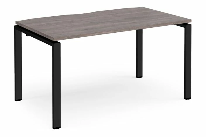 Prime Single Bench Desk (Black Legs) - Image 2