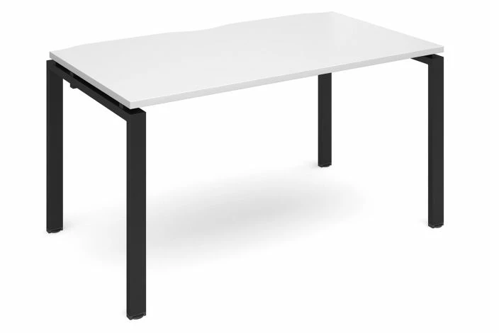 Prime Single Bench Desk (Black Legs) - Image 5