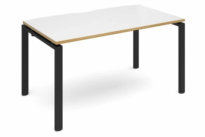 Prime Single Bench Desk (Black Legs) - Image 6