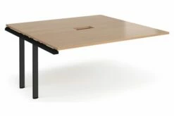 Prime Power Ready Boardroom Add On Table (Black Frame)