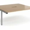 Prime Power Ready Boardroom Add On Table (Silver Frame)