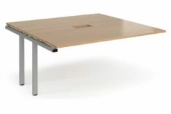 Prime Power Ready Boardroom Add On Table (Silver Frame)