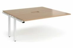 Prime Power Ready Boardroom Add On Table (White Frame)