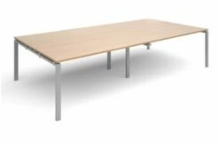 Prime Rectangular Boardroom Table (Silver Legs)