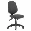 Lunar Plus 3 Lever Fabric High Back Operator Chair (No Arms)