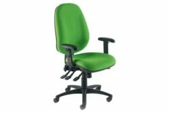Bradford Extra High Back Fabric Operator Chair With Inflatable Lumbar