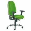 Bradford Extra High Back Synchro Fabric Operator Chair With Inflatable Lumbar