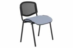 Pack Of 4 Sevron Mesh Back Stacking Conference Chairs