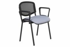 Pack Of 4 Sevron Mesh Back Stacking Conference Stacking Armchairs