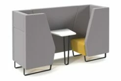 Niche High Back 2 Seater Meeting Pod With Black Sled Frame