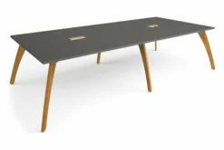 Aral Deluxe Power Ready Rectangular Boardroom Table