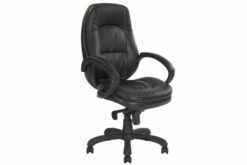 Southport Leather Effect Executive Chair (Black)
