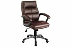 Telford Polyurethane Executive Chair (Cherry Brown)