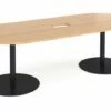 Tasso Power Ready Radial End Boardroom Table
