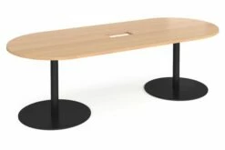 Tasso Power Ready Radial End Boardroom Table