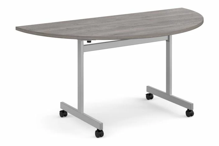 Foxham Semi Circular Flip Top Meeting Mobile Tables - Image 2