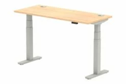 All Maple Sit & Stand Narrow Rectangular Desk
