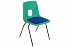Hille E Series Chair With Upholstered Seat
