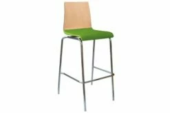 Source Beech Stool With Upholstered Seat